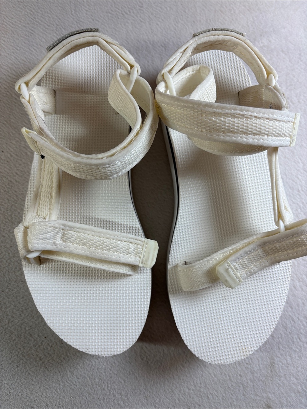 Teva Cream Women's Hook-and-Loop Sport Sandals
